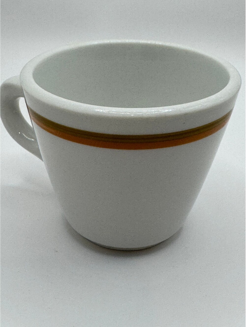 Vintage Shenango China Coffee Mug 3" with two-tone Brown Band